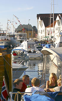 There are many celebrations which fill the harbour each summer - Gladmat is one of the best